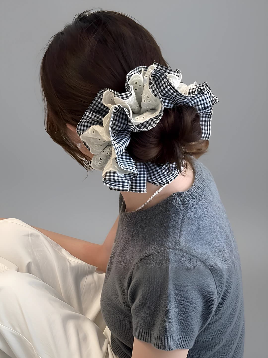 Small waist - plaid lace