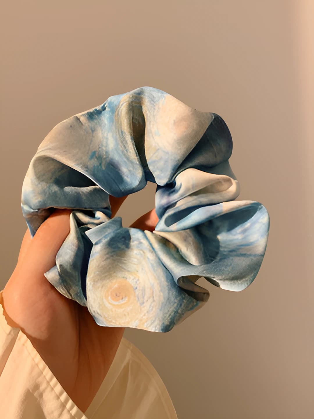 2# Tie-dye satin-blue 12 cm