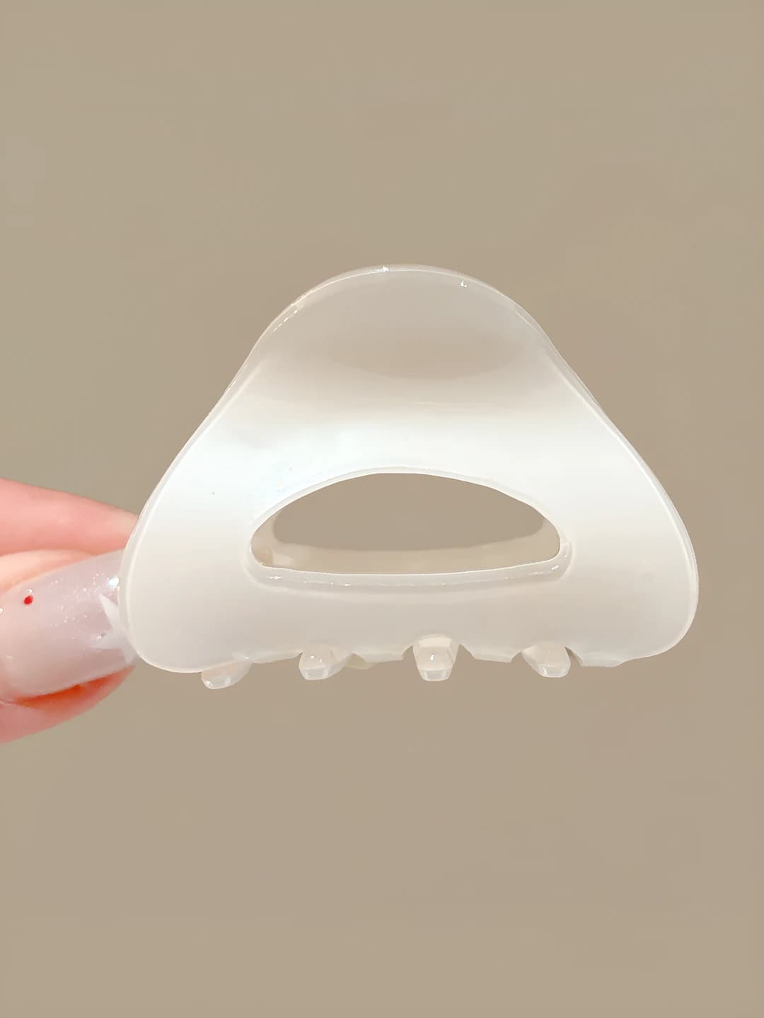 1# Acetate small clip [Milk apricot]