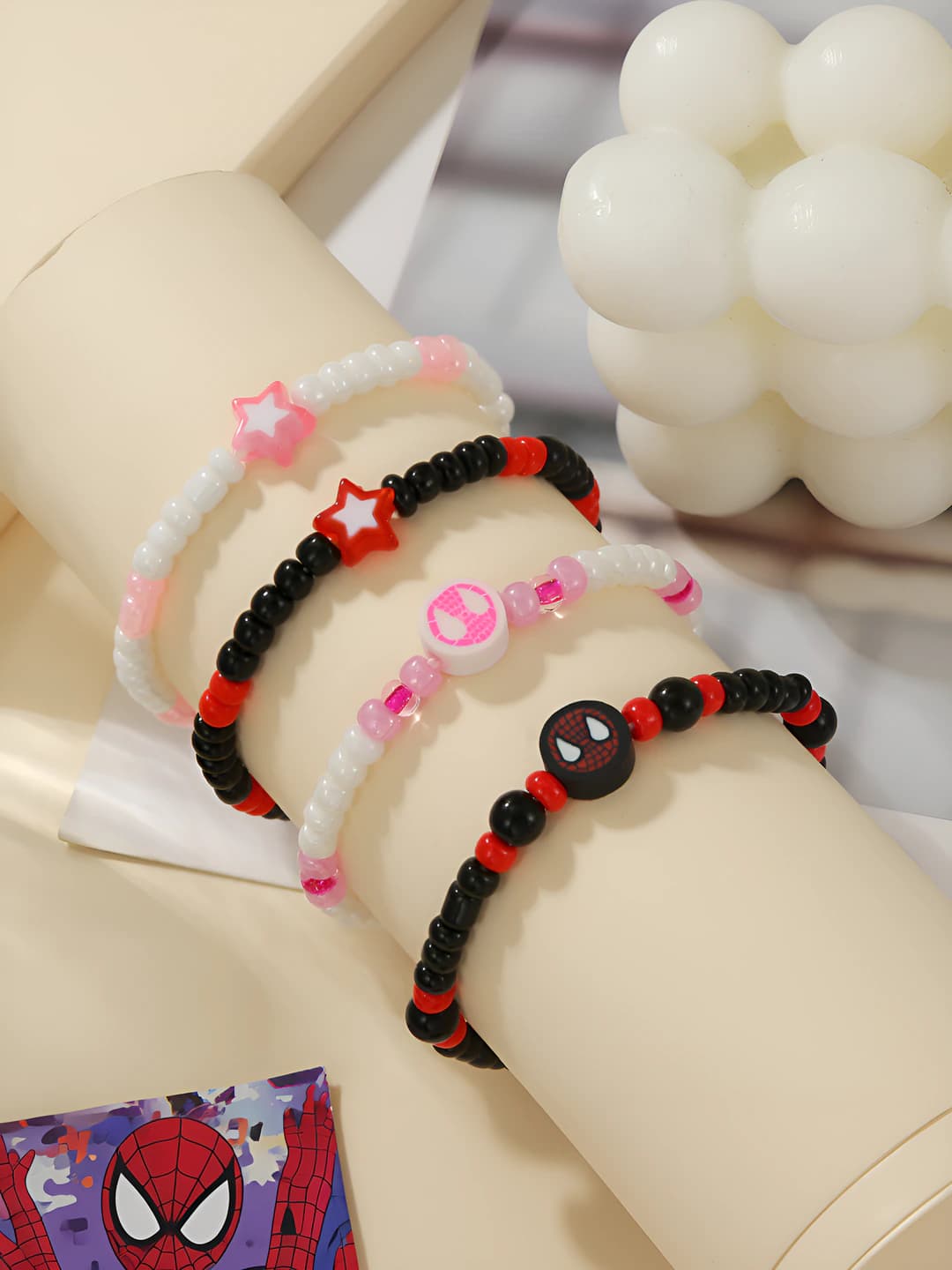2026 Marvel Super Hero Spider-Man bracelet, for men and women, hand-woven, design element: zodiac signs, style: fashion OL