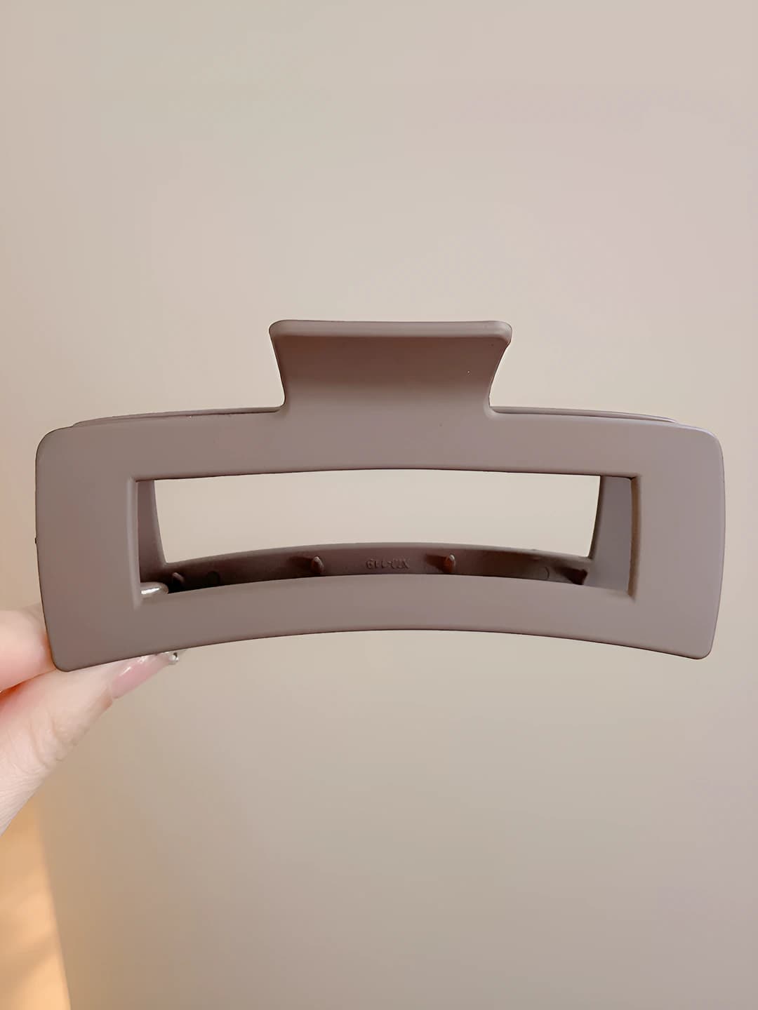 50# Extra large light coffee square clip 13 cm