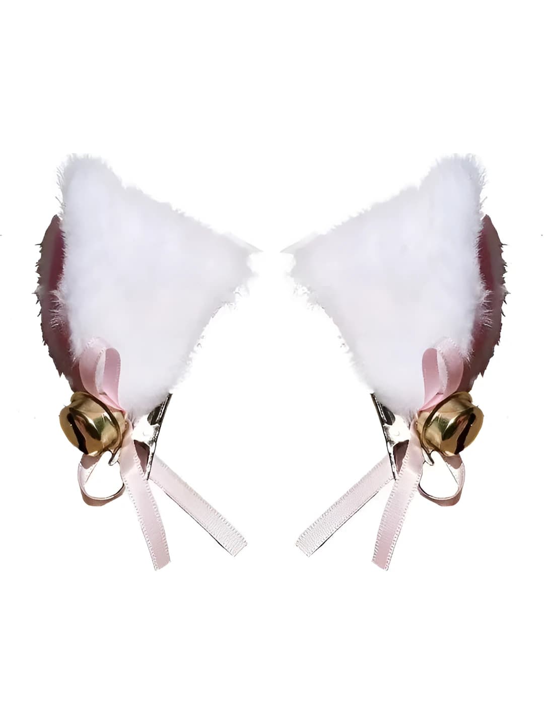 White cat ears