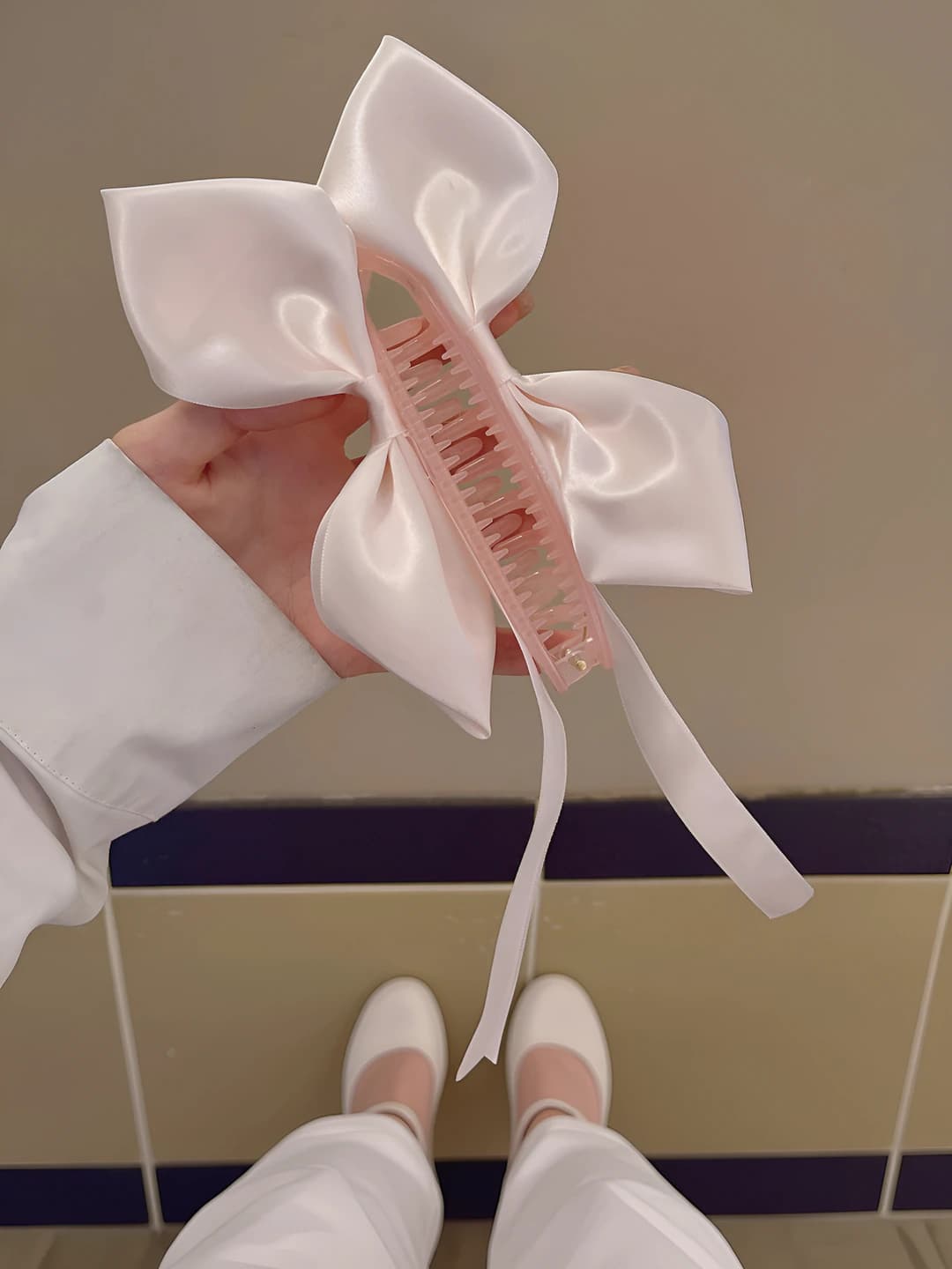 3#Pink - clip approx. 13 cm ribbon approx. 10.5 cm ribbon approx. 13 cm