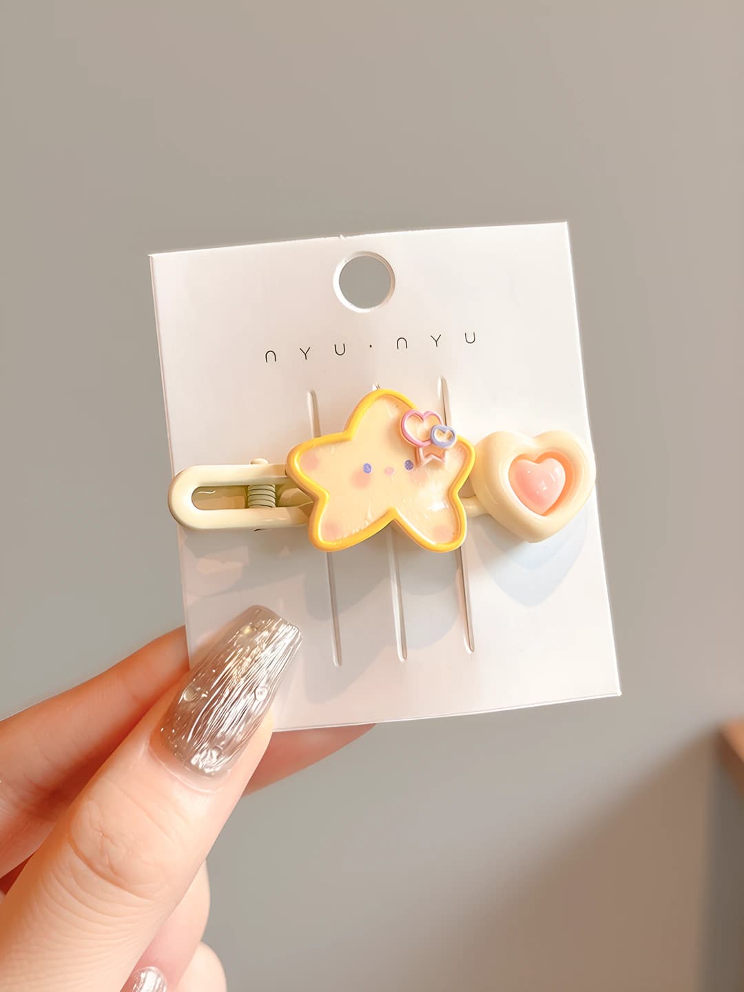 Star heart side clip