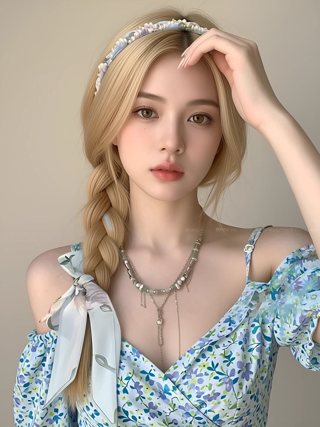 Light blue flowers