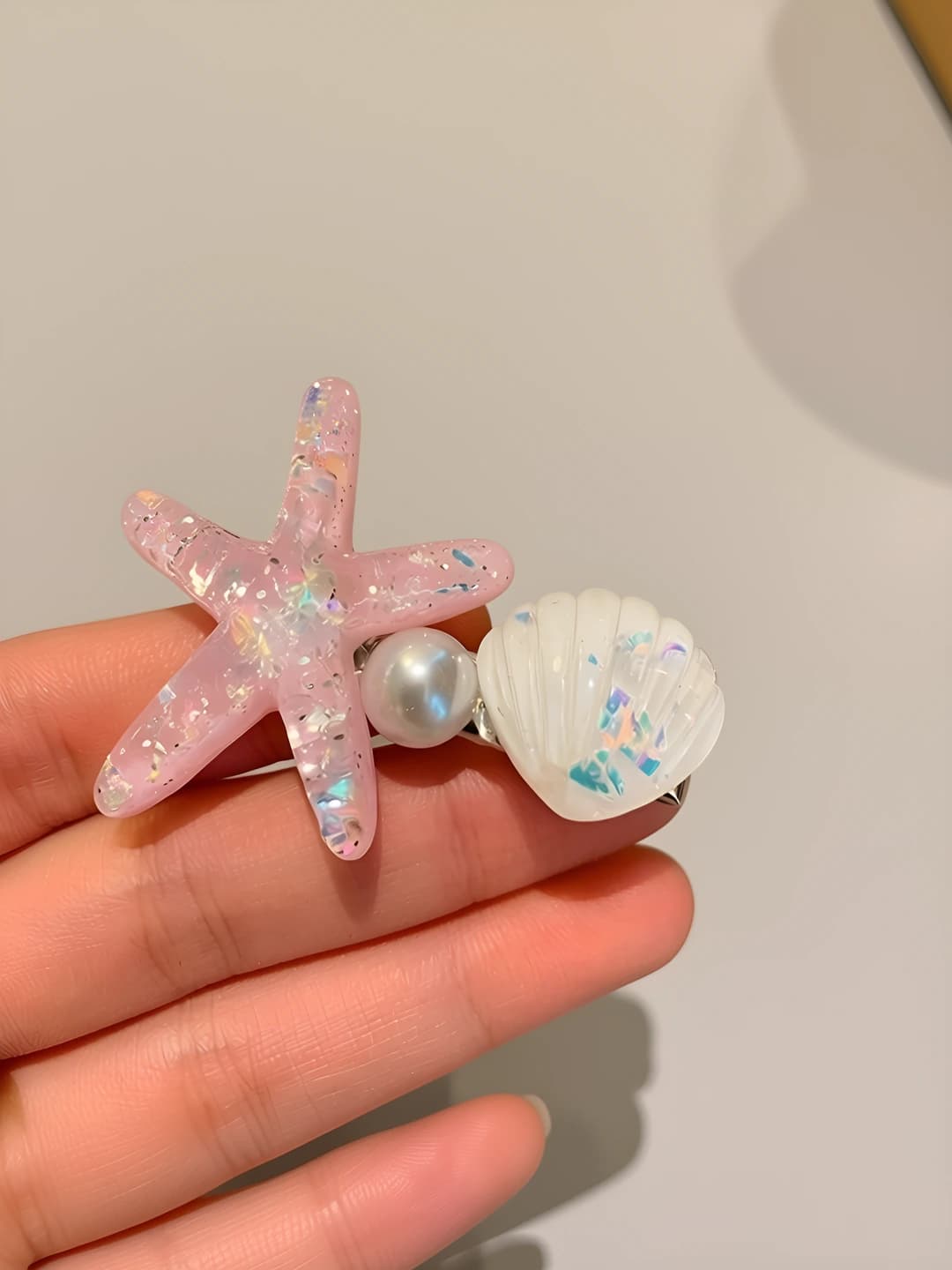 2# Pink starfish, 5.5 cm, 4 cm