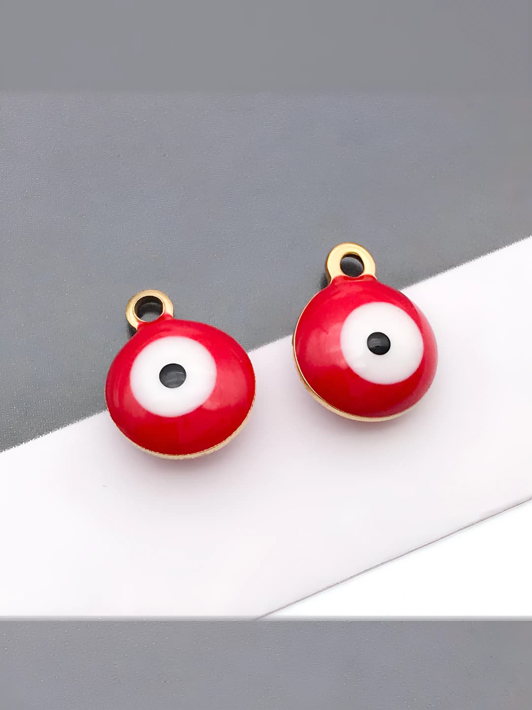 1pc Double-sided Red Devil Eye 8x10mm