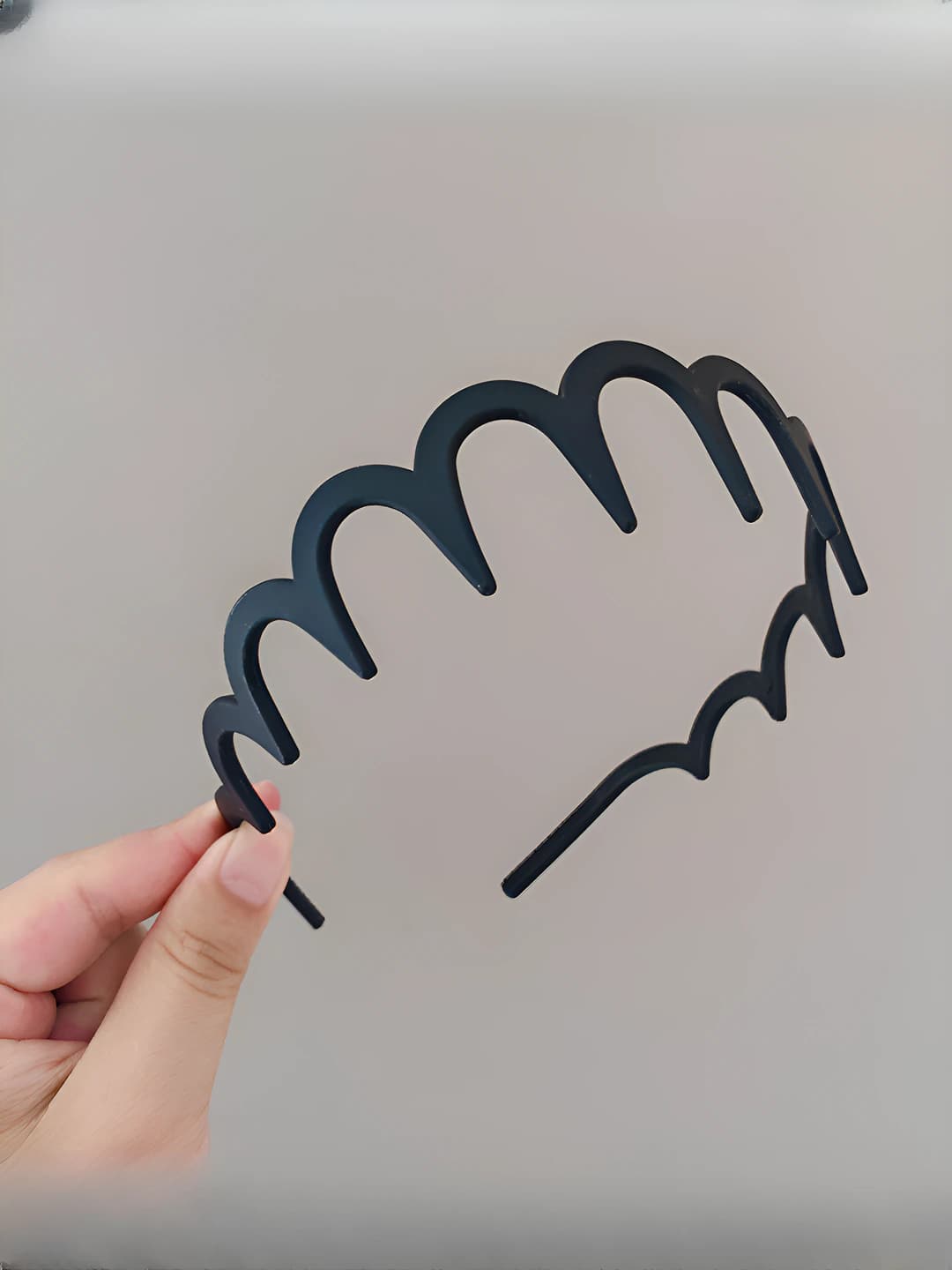 Matte black headband