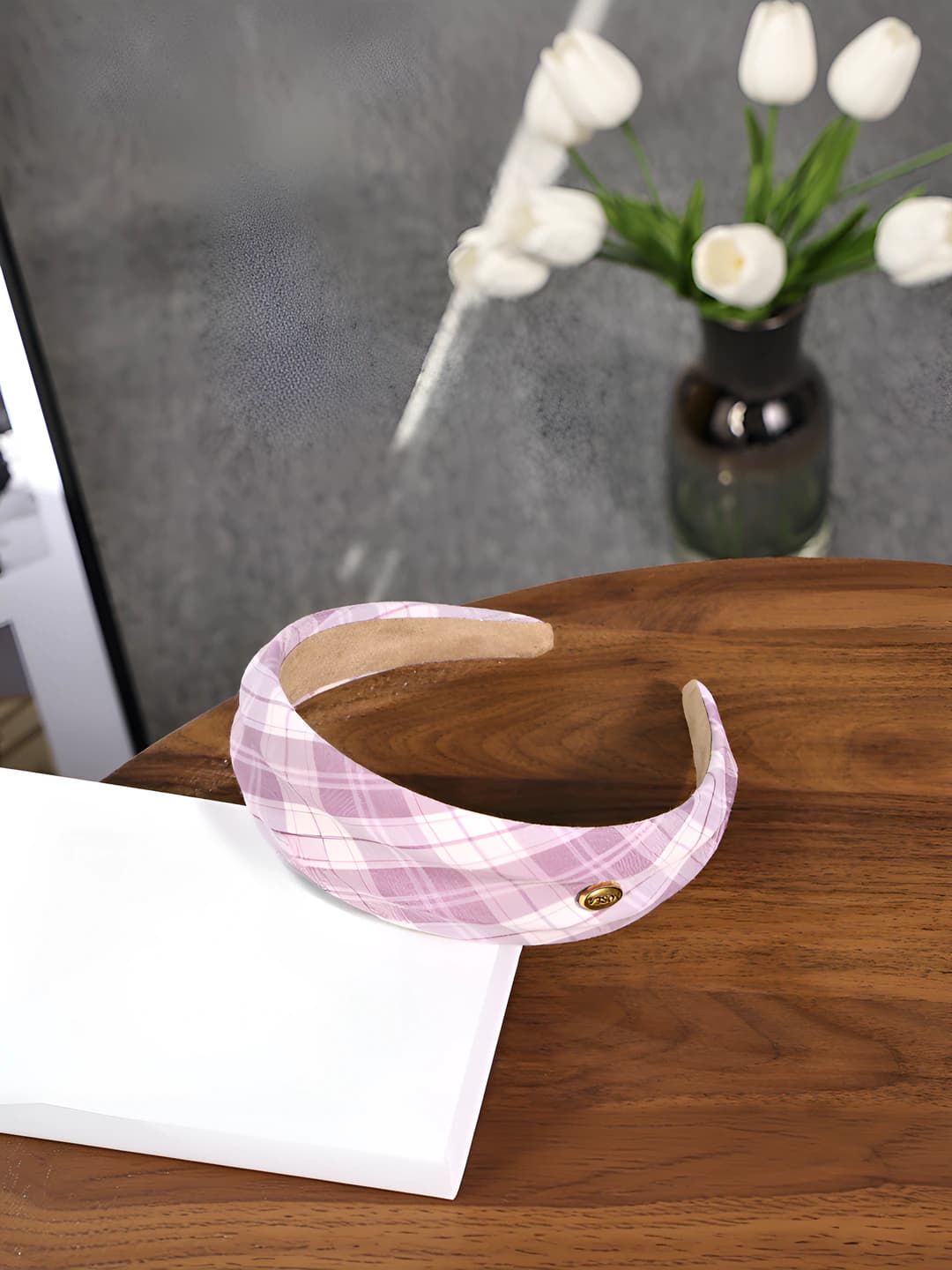 Plaid light purple