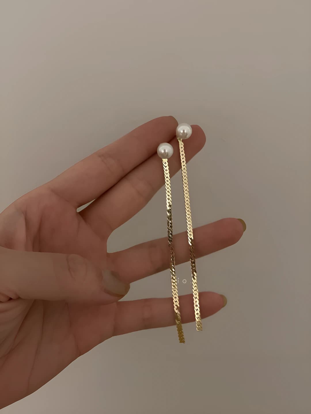 Silver earrings, silver post