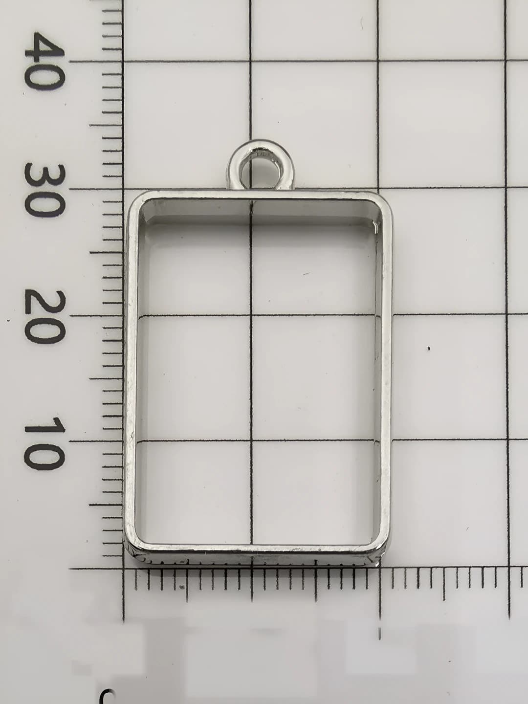 1 шт белое K малый прямоугольник 21x30mm-10474