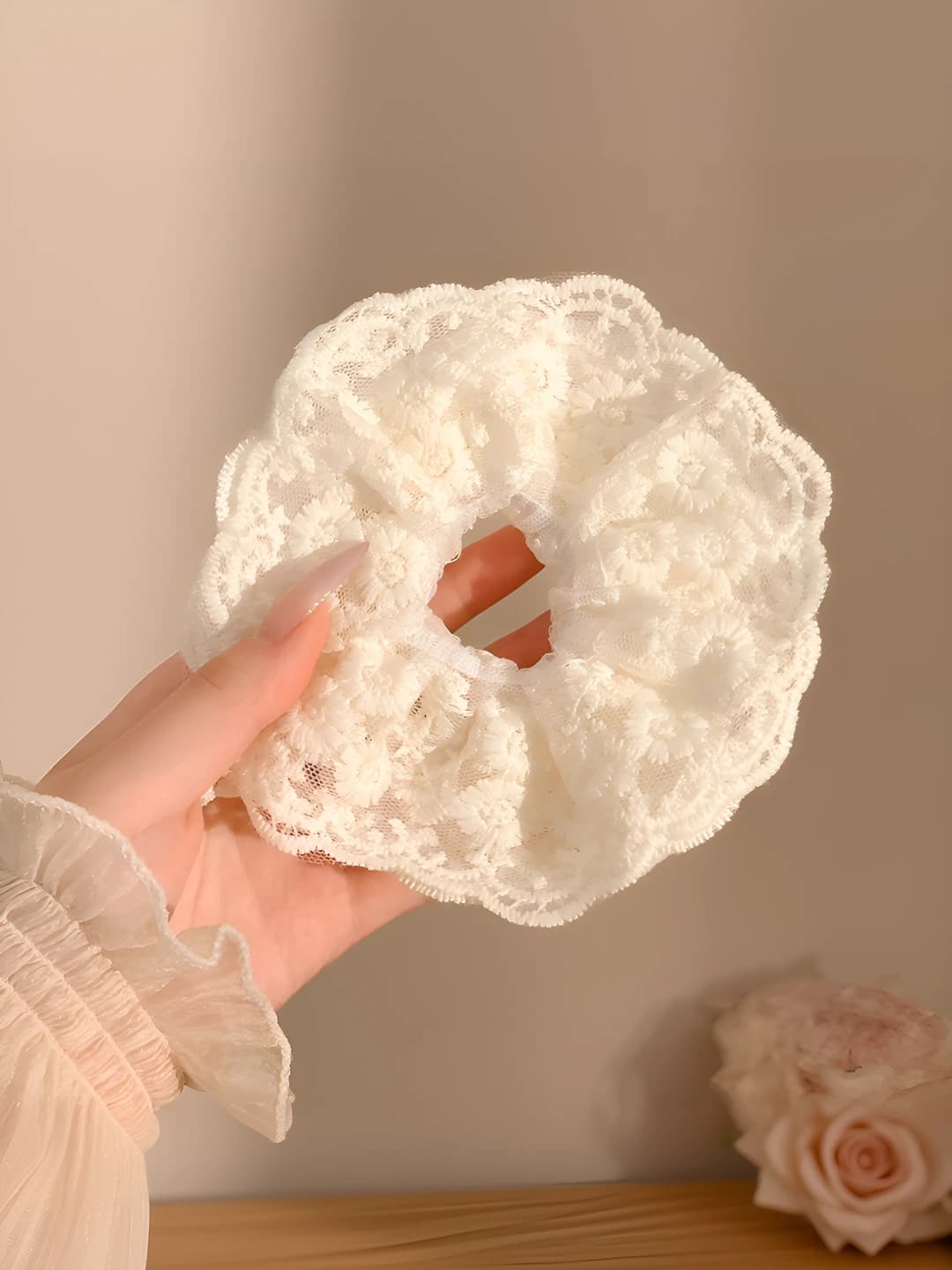 1# Lace hair tie 4 layers 14 cm