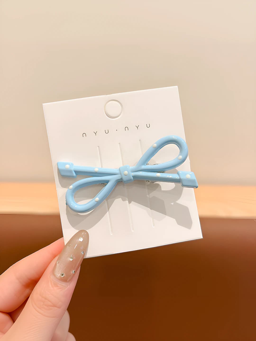 4# Blue bow, ~6 cm