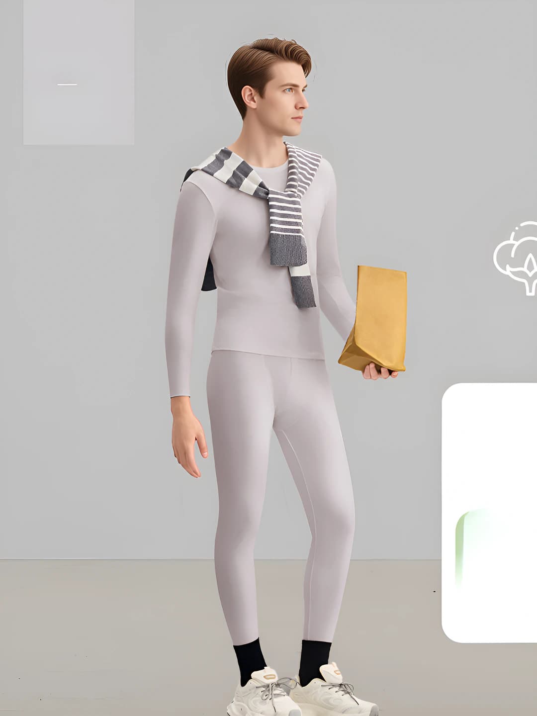 Men's light grey