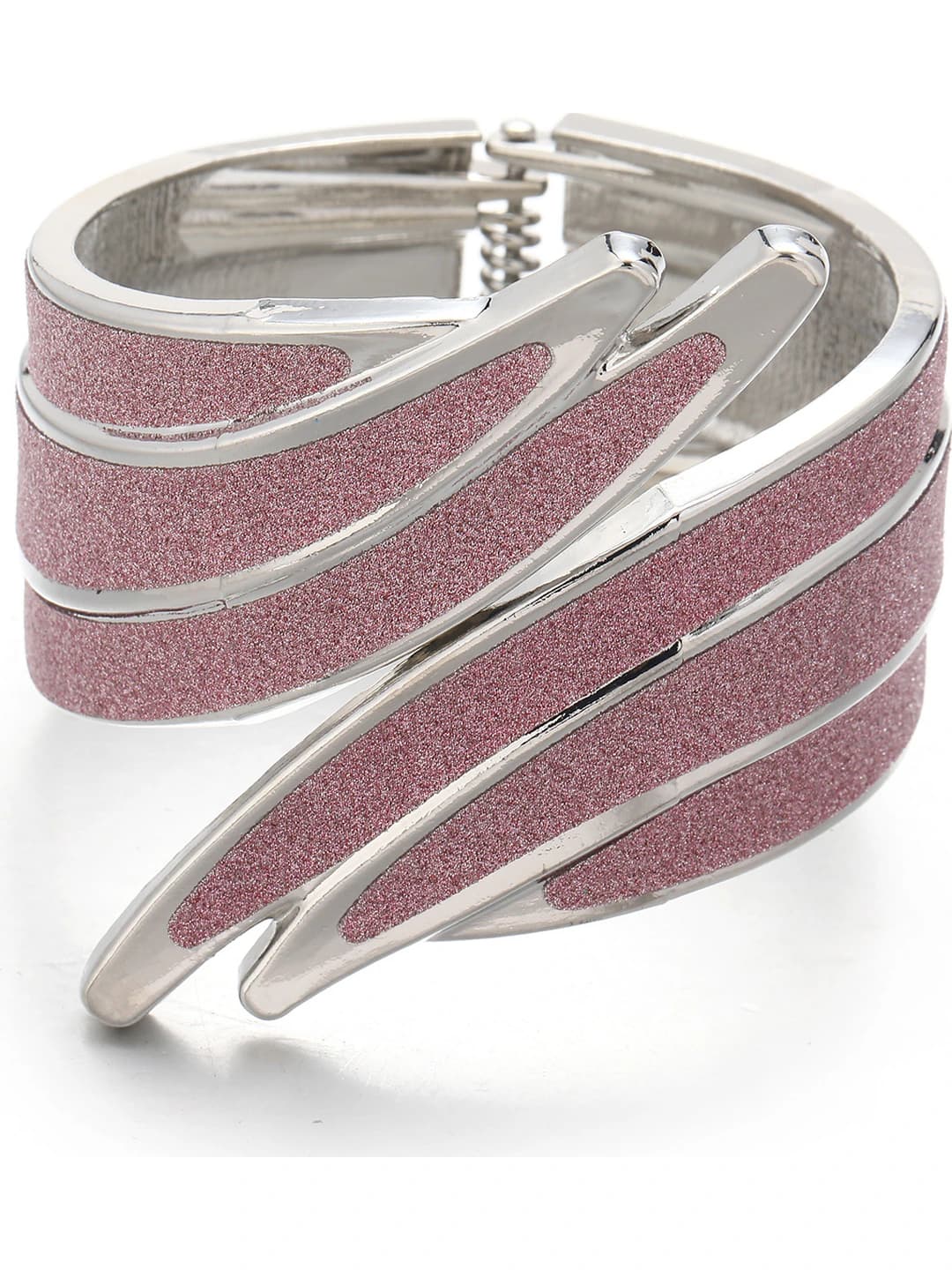 Silver base, rose red