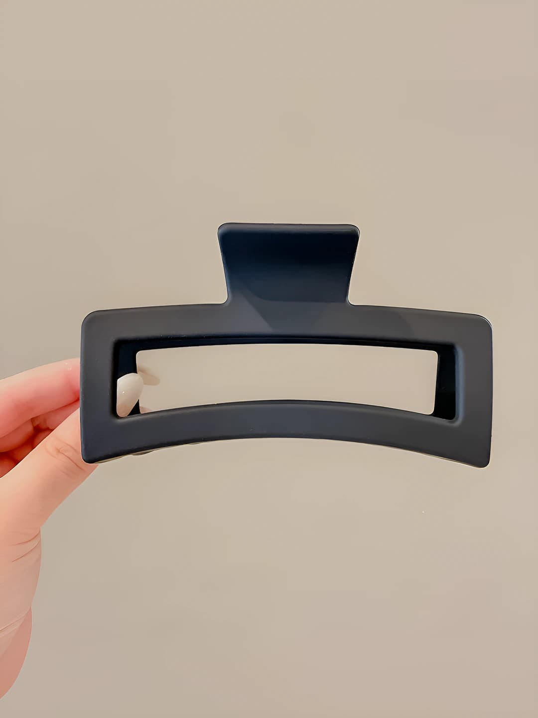11# Matte black square clip 12.5 cm