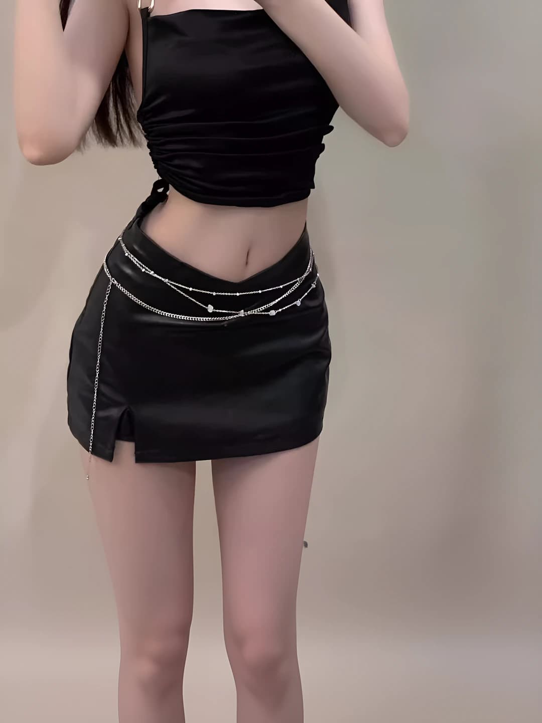 Silver waist chain
