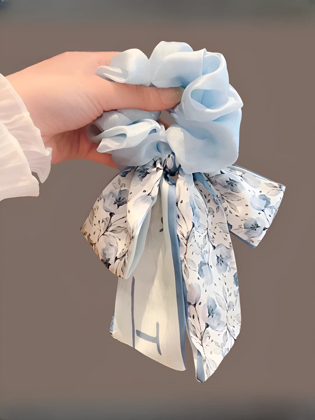 3# Fresh blue ring ~9 cm ribbon ~18 cm