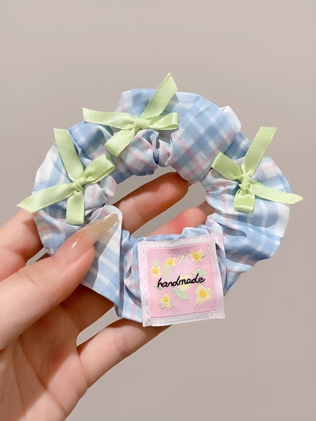 6# Sweet plaid blue 11 cm