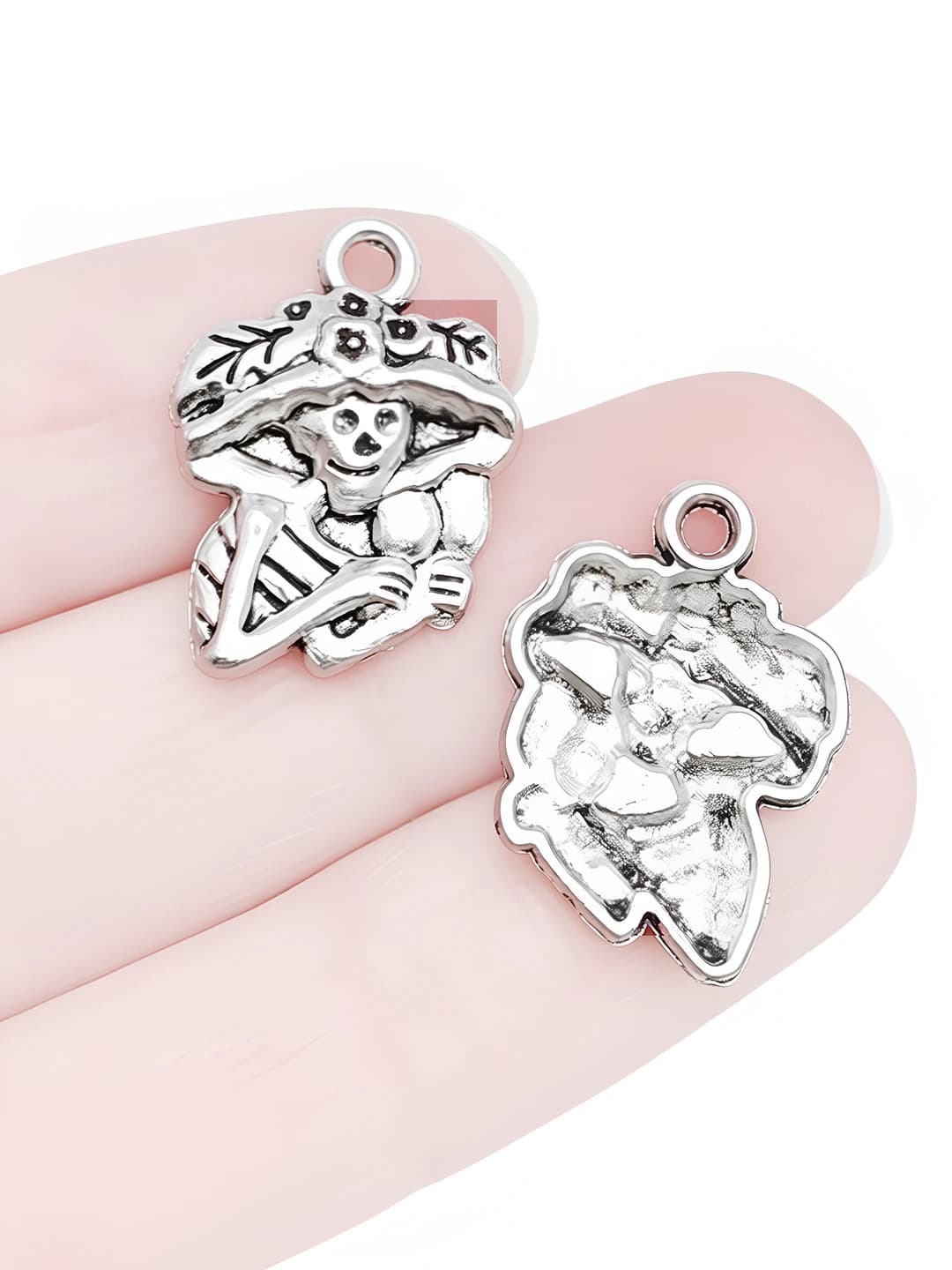 1 pc Halloween skeleton 14x20mm-1.1g