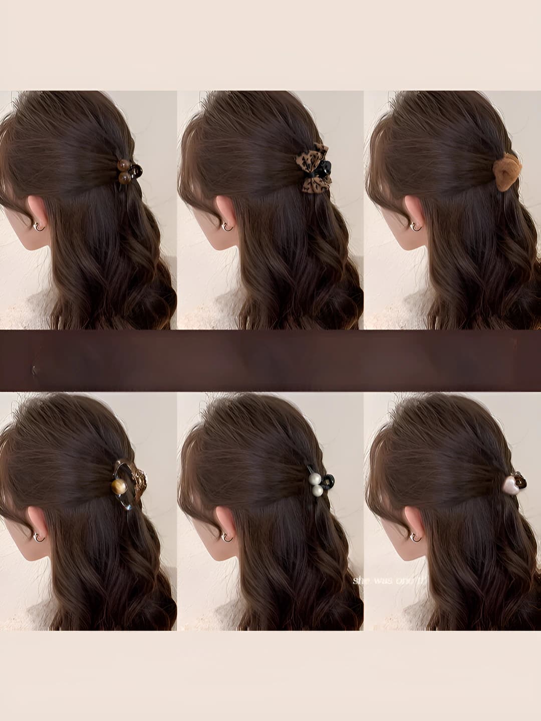 Women's mini hair clip in Korean style for autumn-winter with crown and bow design elements
