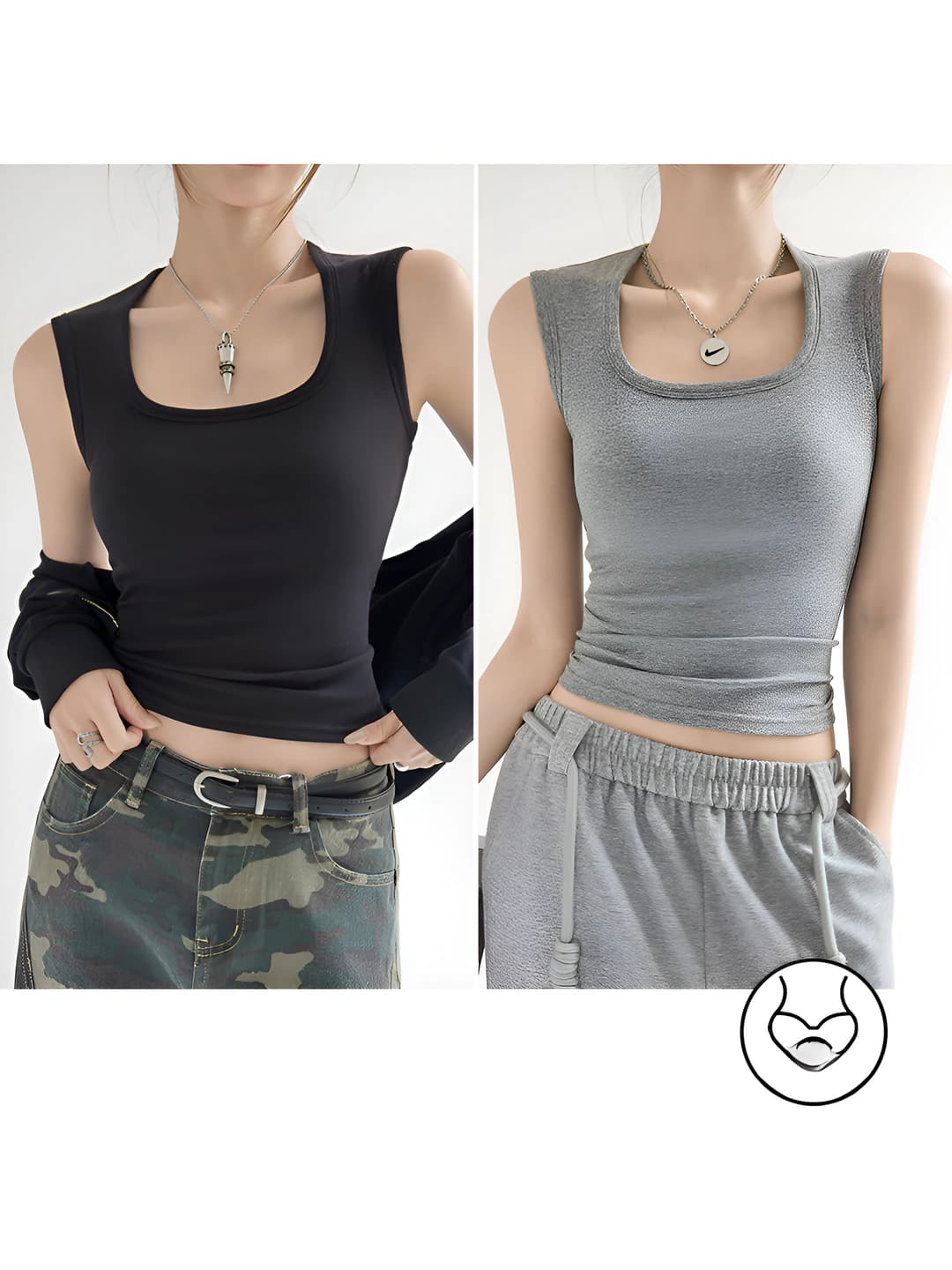 Qora + yuqori darajadagi kul (ichki yostiqcha bor) 2 dona