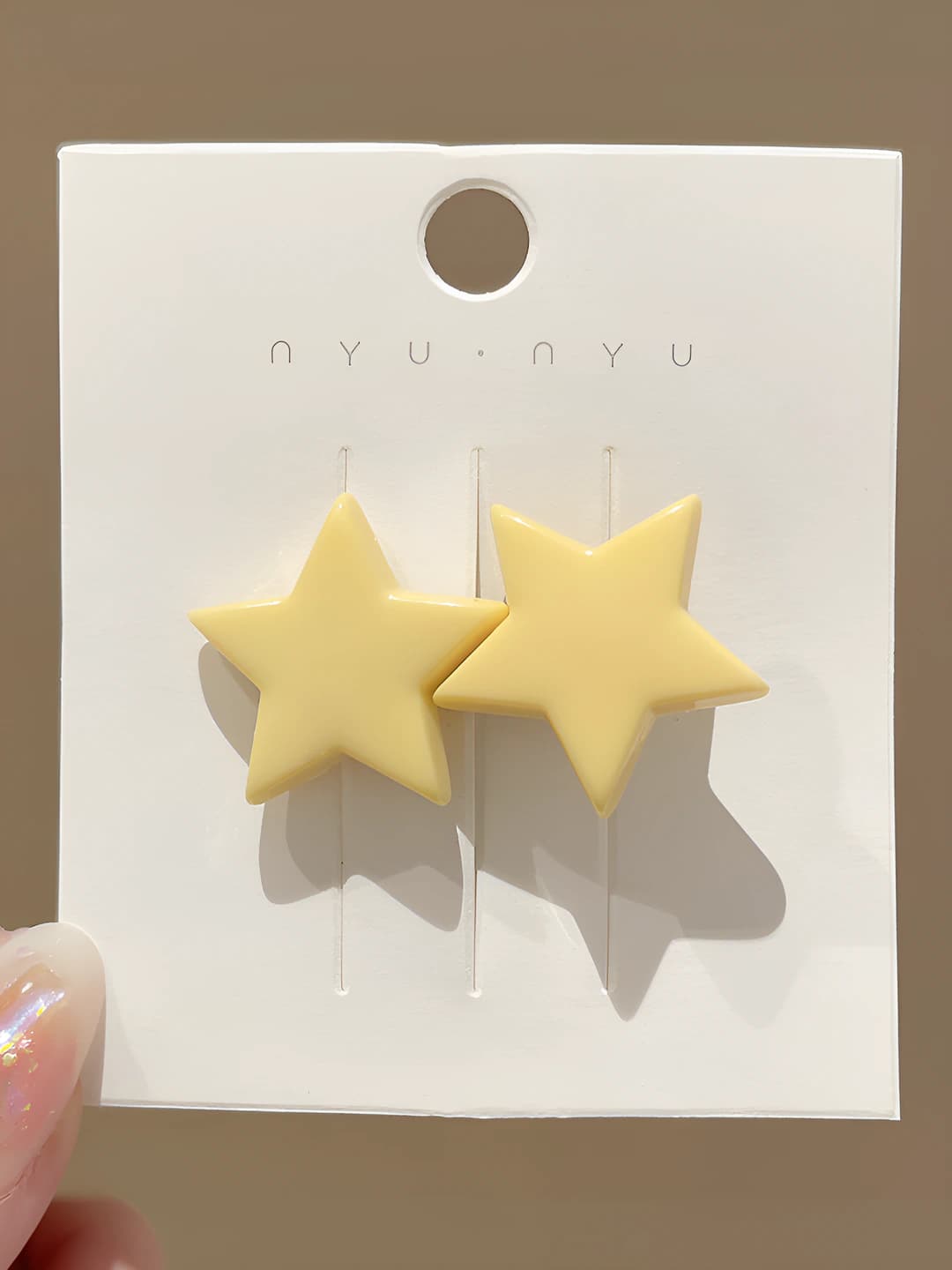 1# Two stars hair clip 4cm