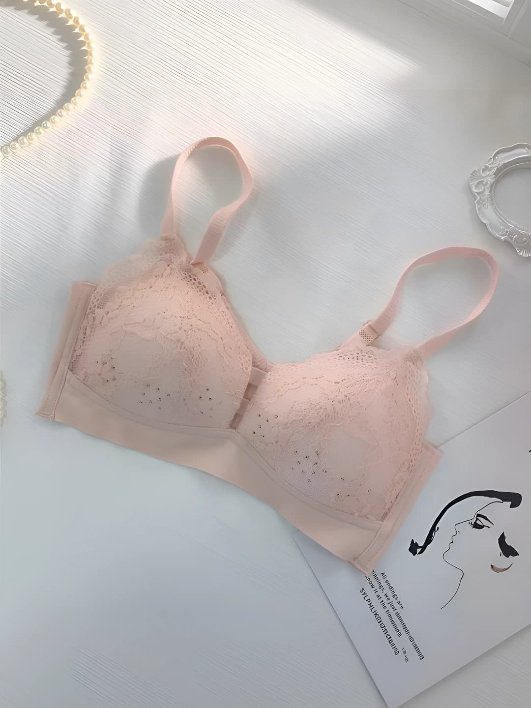 Pink underwear, single piece