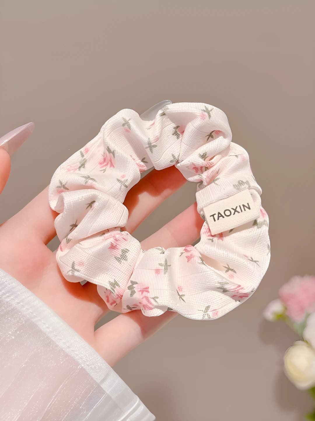 Pink, floral, 11 cm