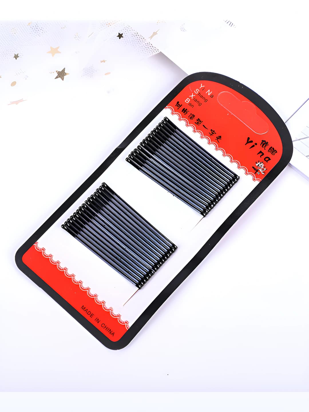4.5cm straight clips, 30 pcs, 10 packs
