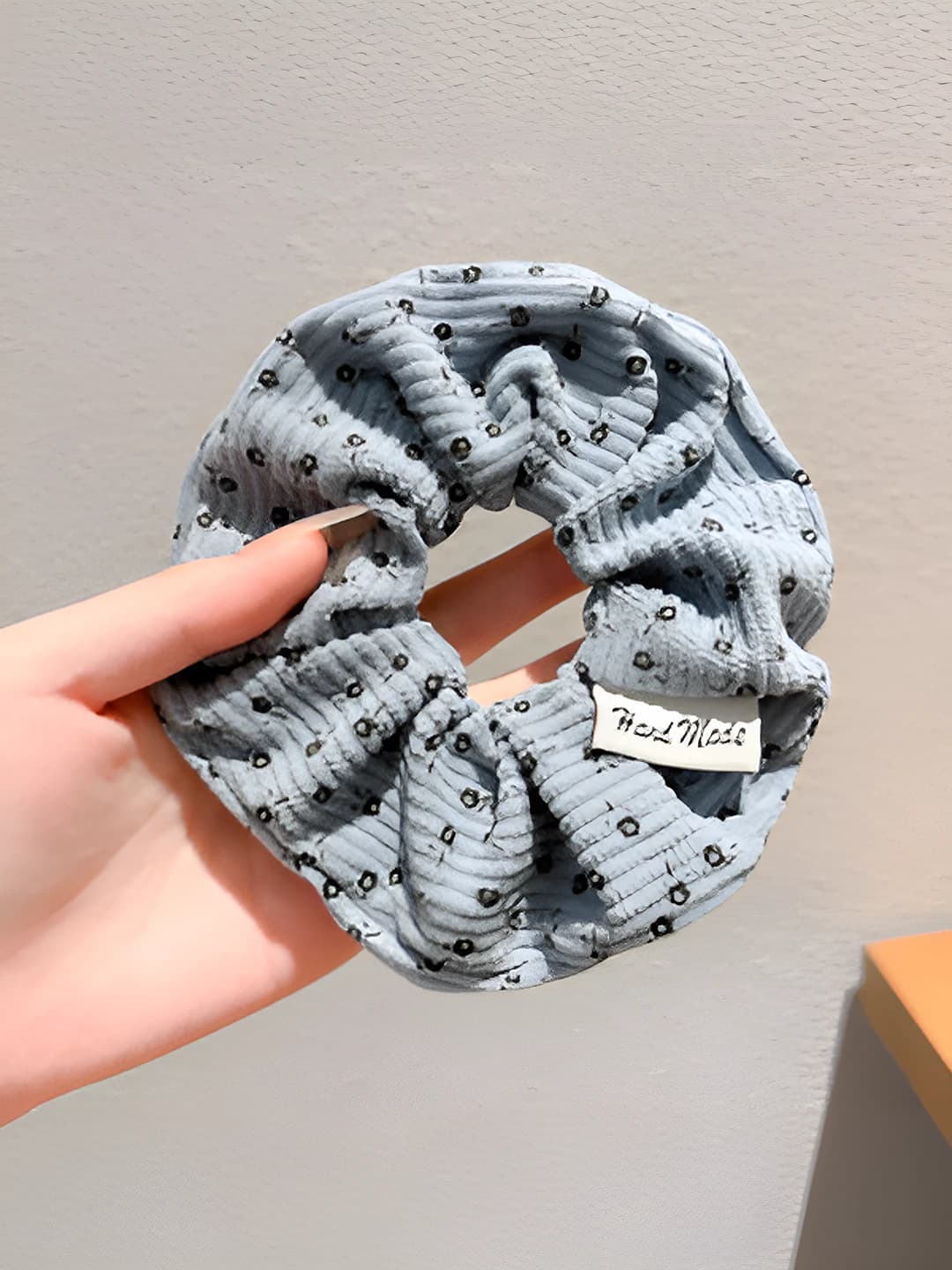 Light blue floral - 12 cm