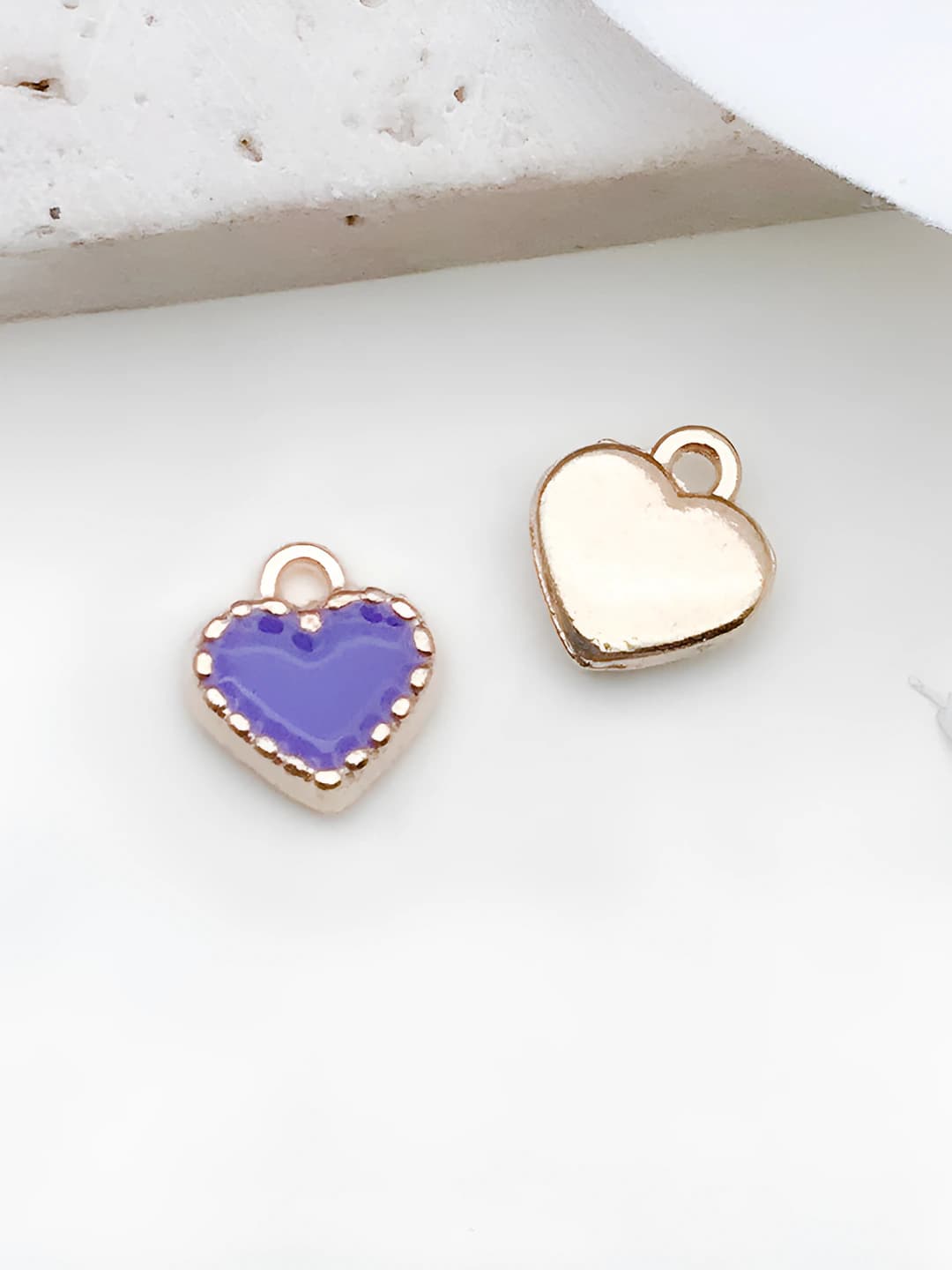 1 шт маленькое абрикосовое сердце 8x8mm-0.4g