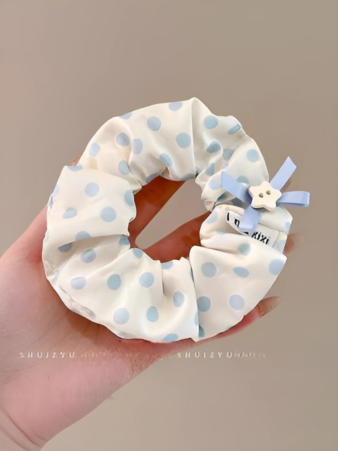 6# Polka dot hair tie - 11 cm