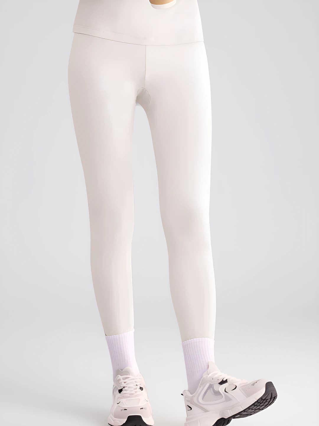 Women's pants, pearl white