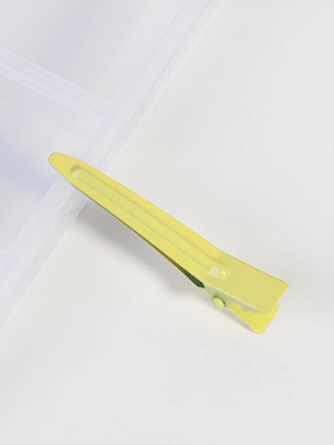4.5cm single prong clip yellow