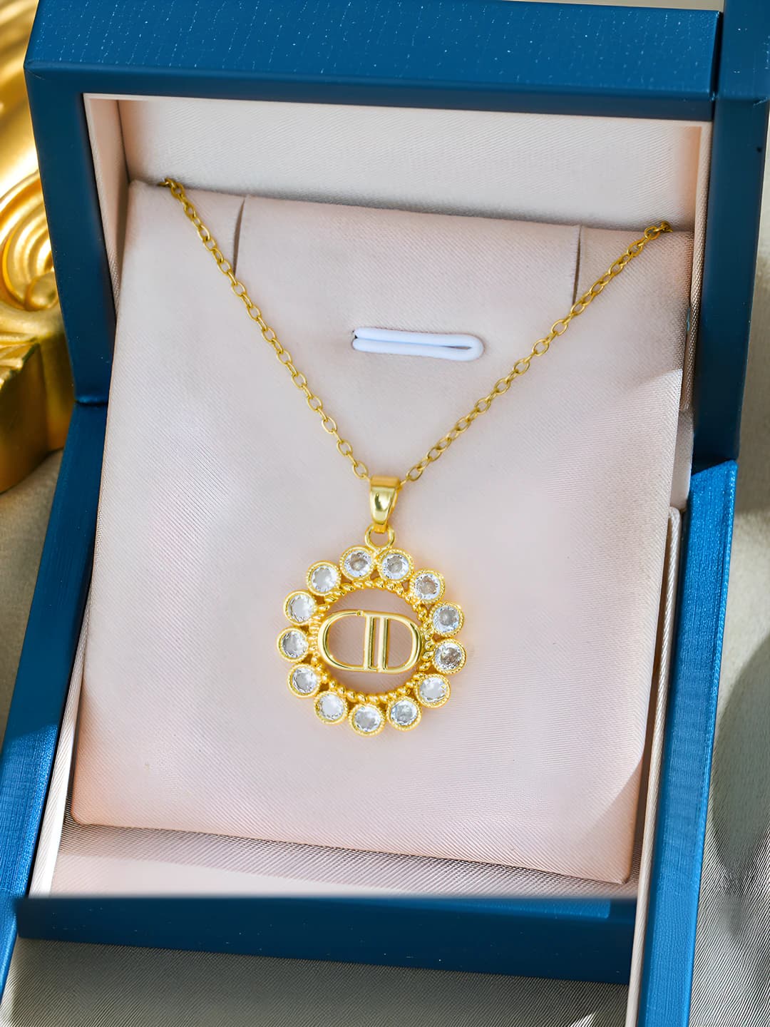 578 letter necklace-gold