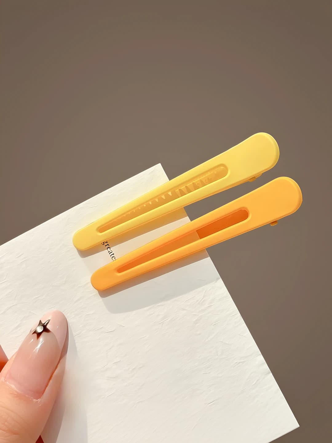 Macaron yellow, 7 cm, pair
