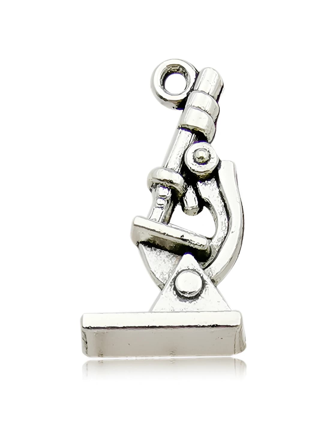 1 шт. старинное серебро микроскоп, 10x19mm