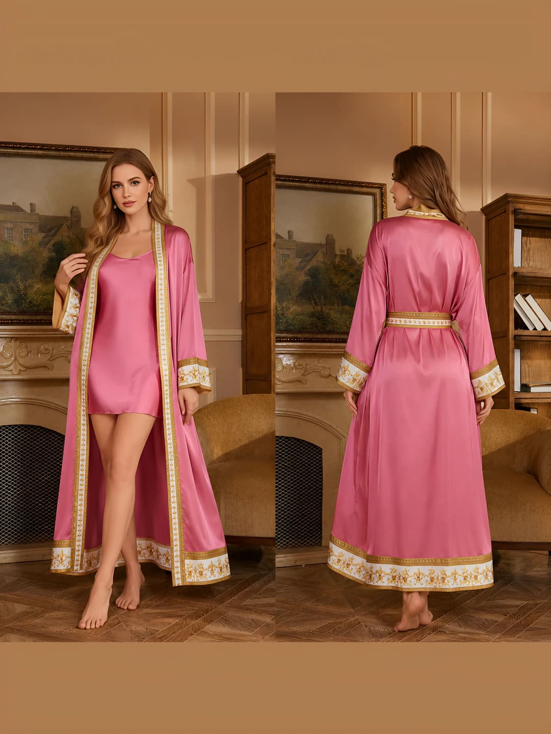 3373 Gold+Rose red