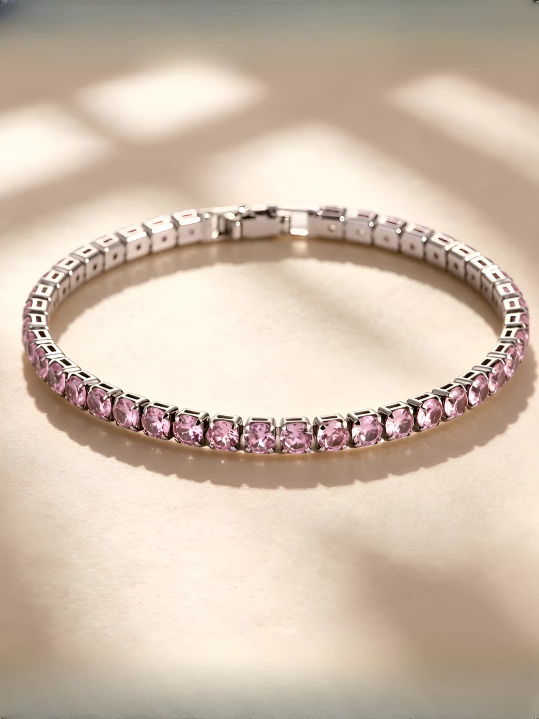 L727-9 White gold pink 19 cm