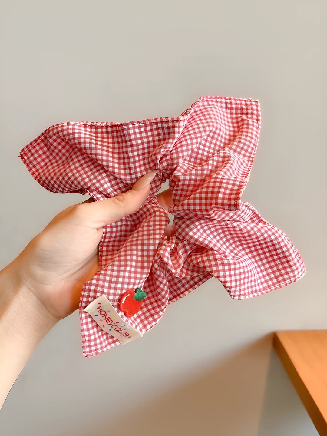 1# Красный клетчатый квадрат 21*22 см