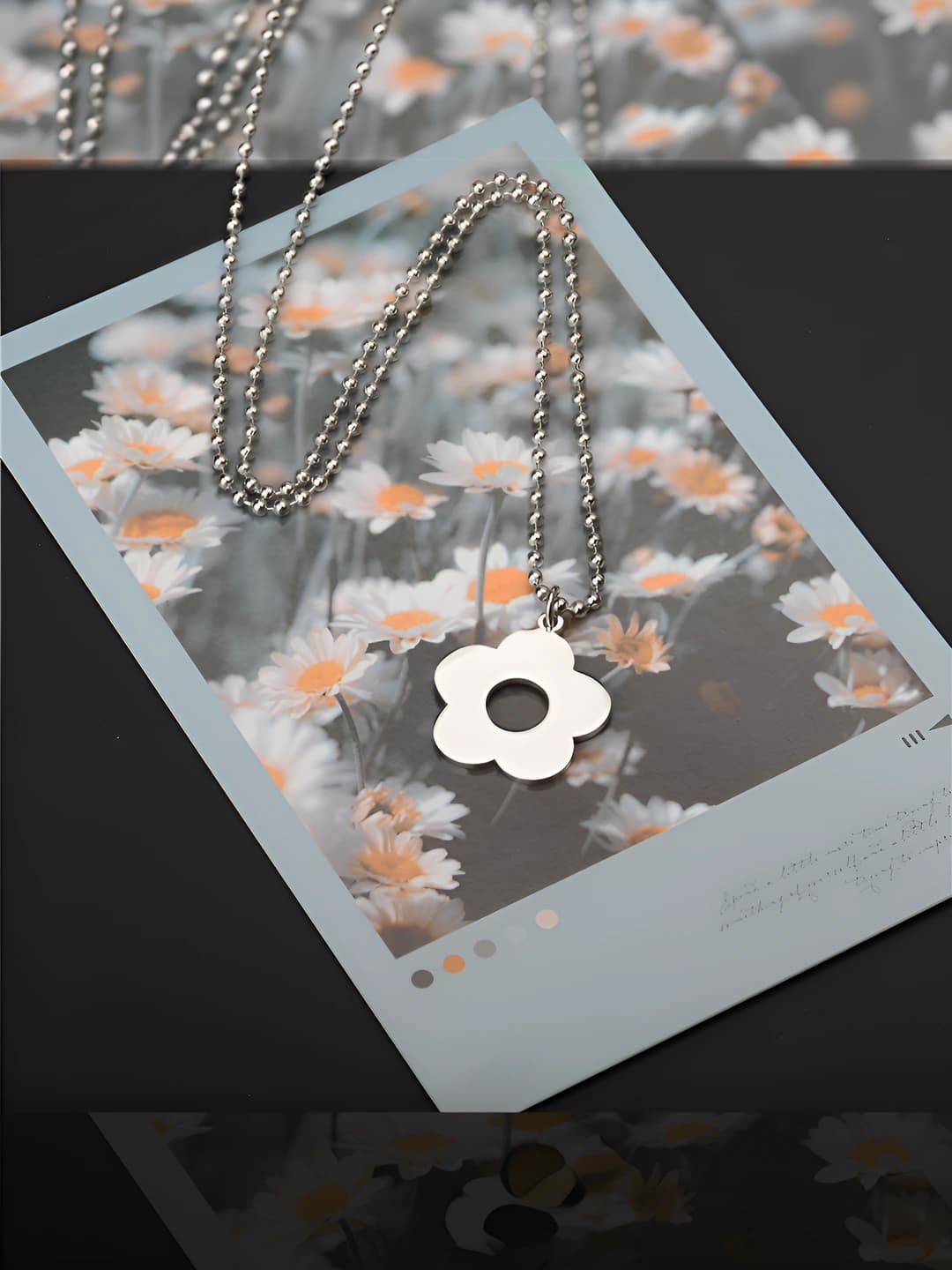 Flower thin chain 50cm