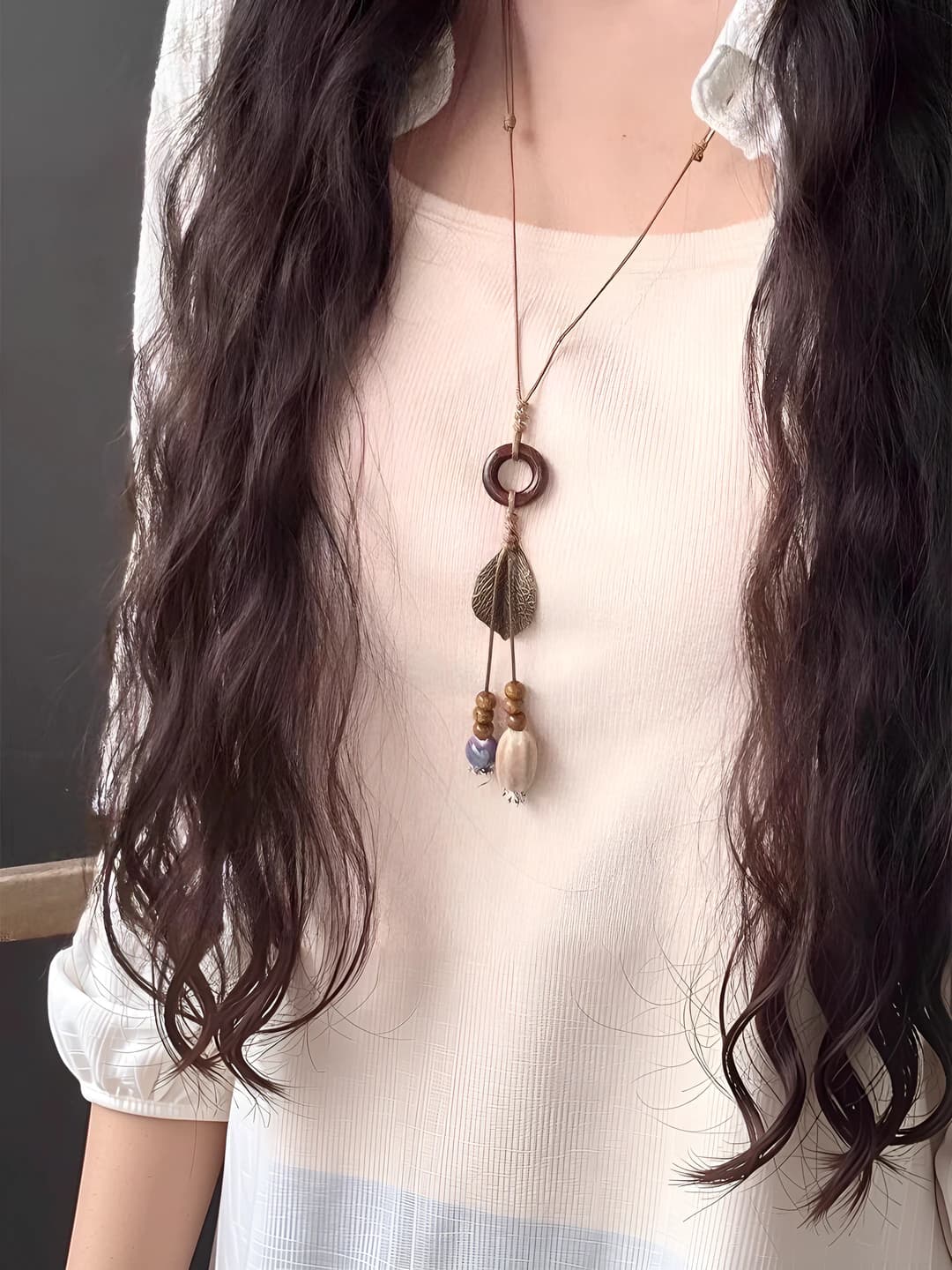 Vintage bargli fringeli zanjir