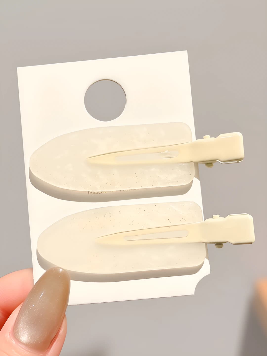 5# Off-white 2 pcs - 6.5 cm
