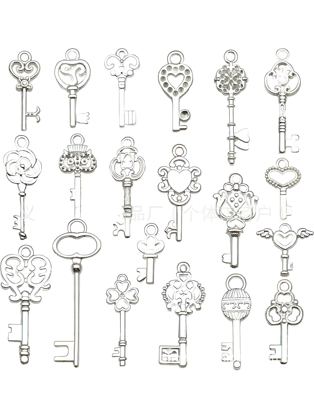 20 silver keys, 18.8g
