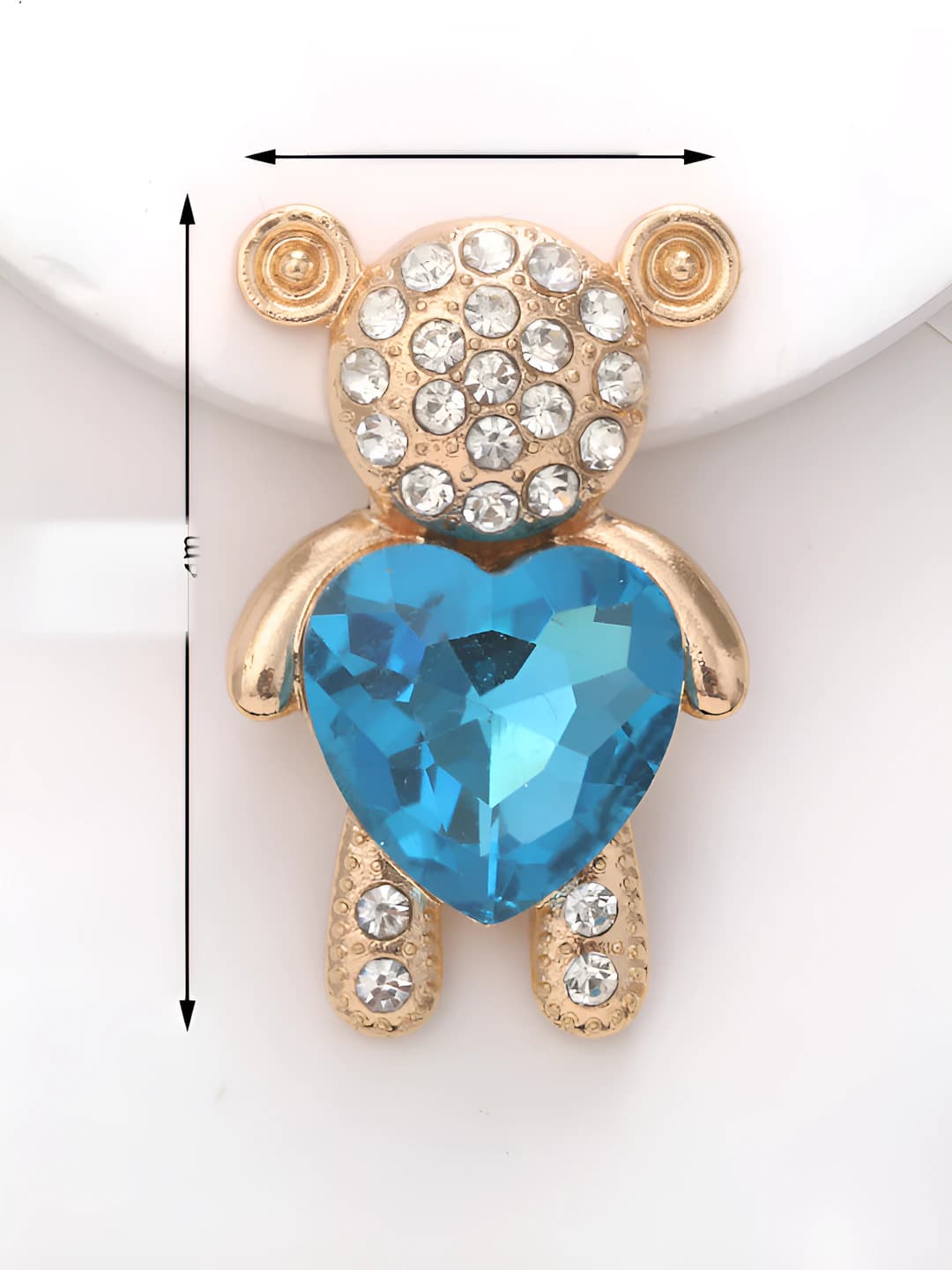 D1075 медведь с сердцем (синий)