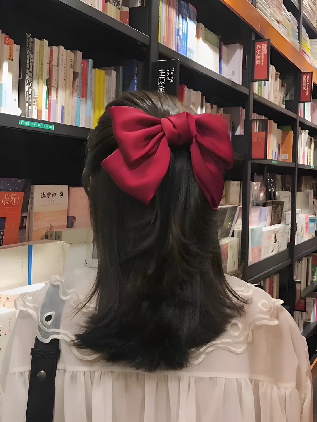 Hair clip - Wine red 1 pc