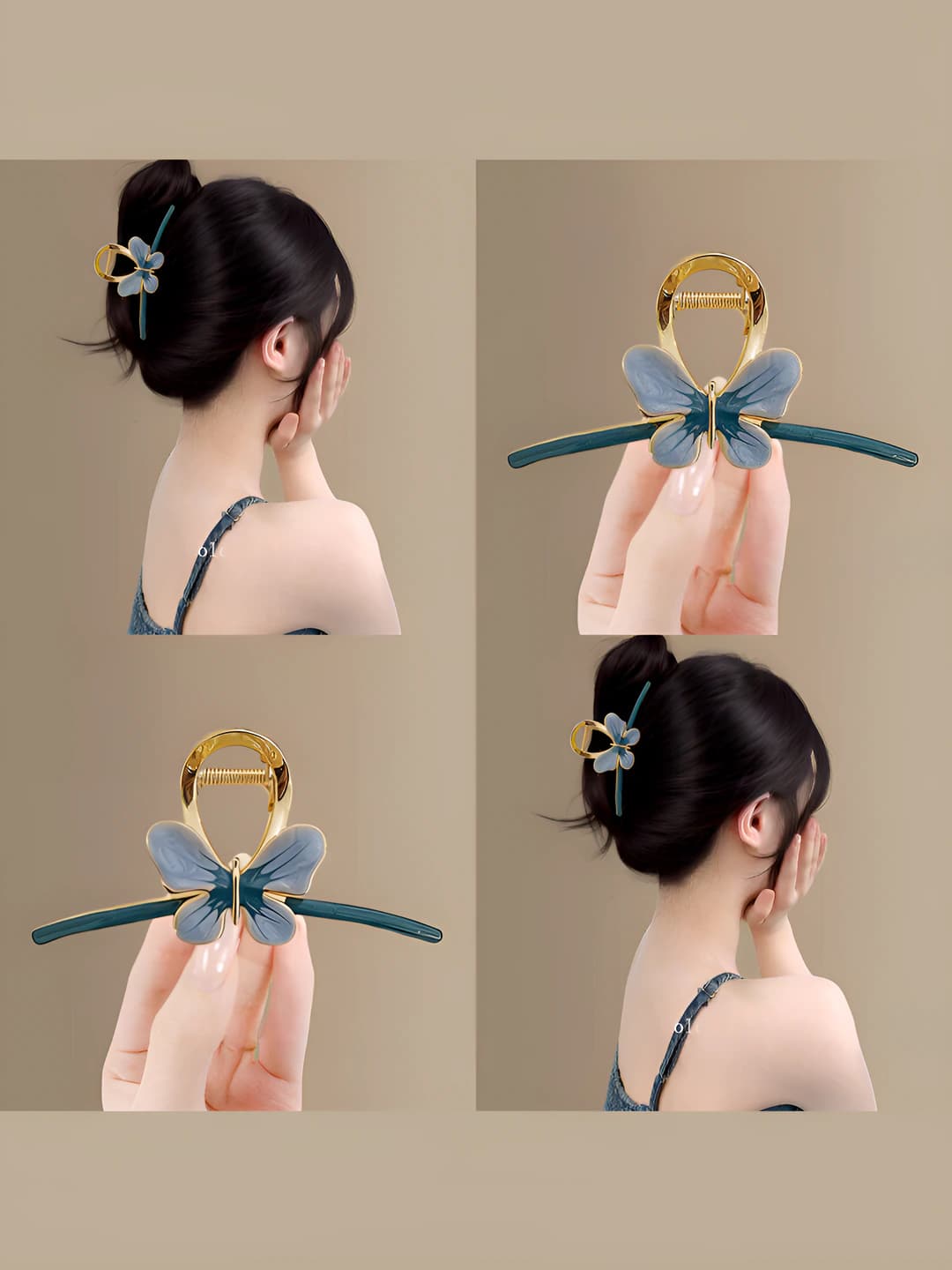Women's hair clips and combs: 2026 new arrival, sweet butterfly claw clip