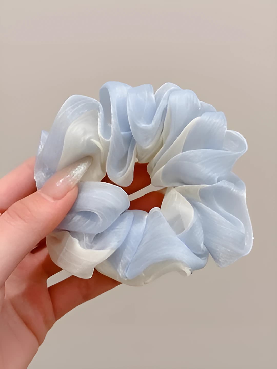 Blue hair tie