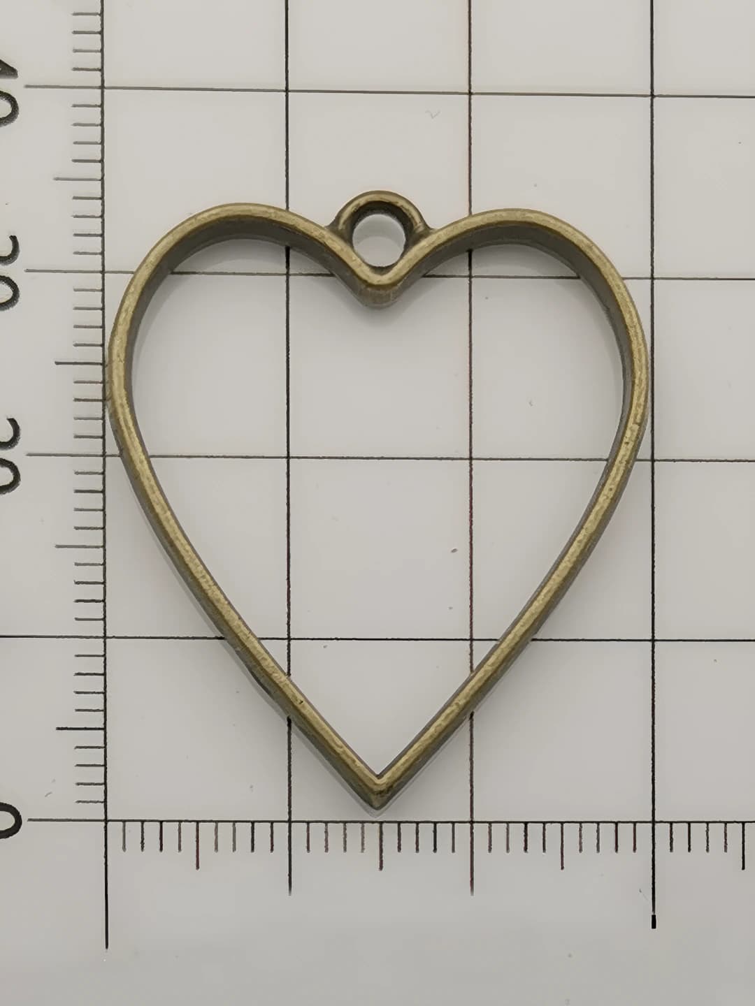 Древний бирюзовый сердце 30x34mm